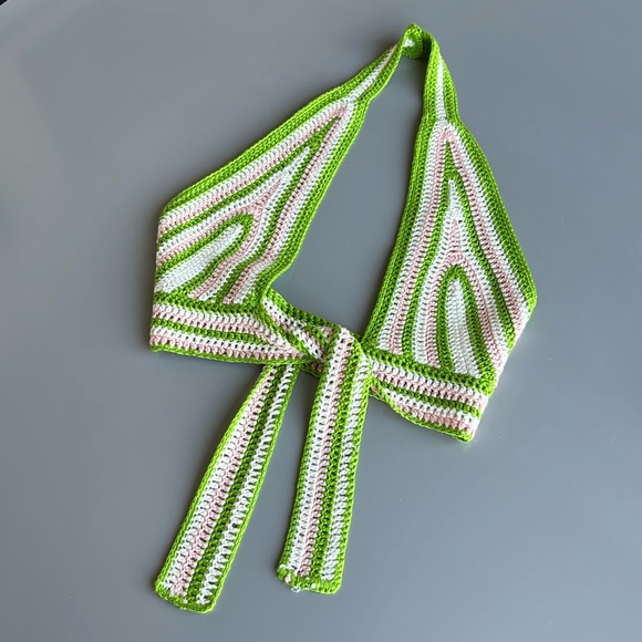 Crochet halter top - lined - Picture 1 of 10